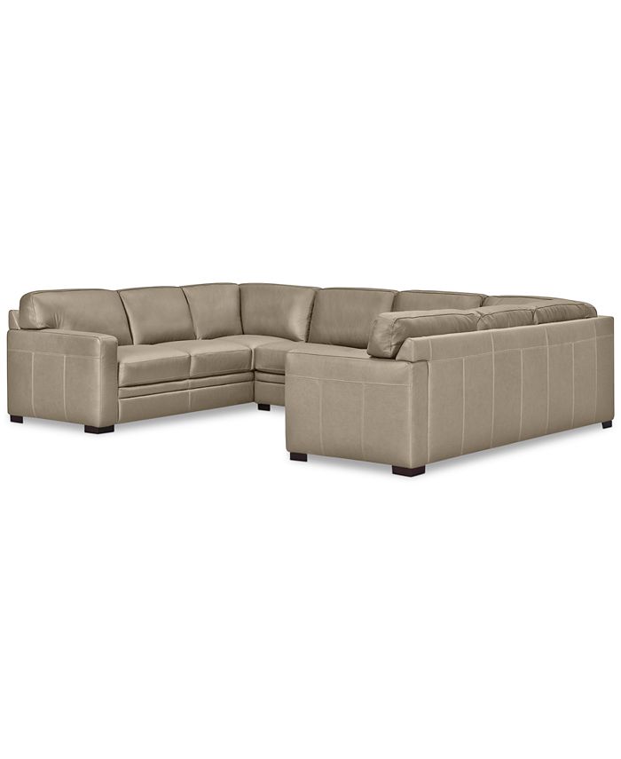 Macys avenell new arrivals leather sectional