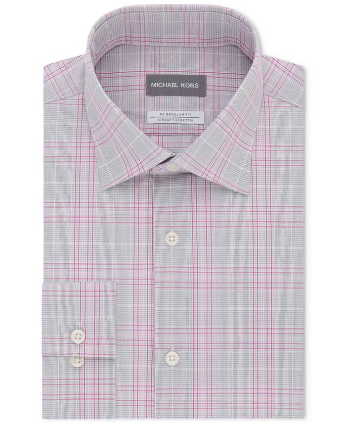 Michael Kors Men's Classic/Regular Fit NonIron Airsoft Stretch