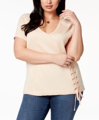 Love Scarlett - Plus Size Lace-Up Top
