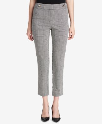Calvin Klein - Plaid Ankle Pants