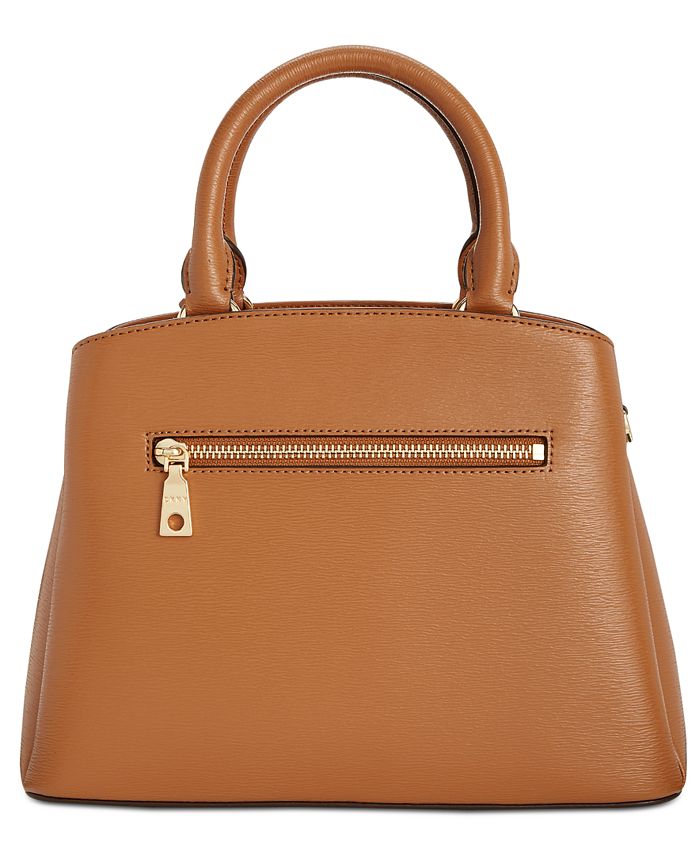DKNY Paige Leather Medium Satchel, Created for Macy's & Reviews ...