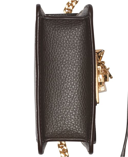 DKNY Elissa Leather Chain Strap Signature Crossbody, Created for Macy's ...
