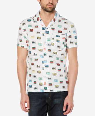Original Penguin - Men's Cassette-Print Camp Shirt