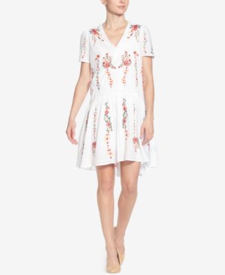 Catherine Malandrino - Printed V-Neck Dress
