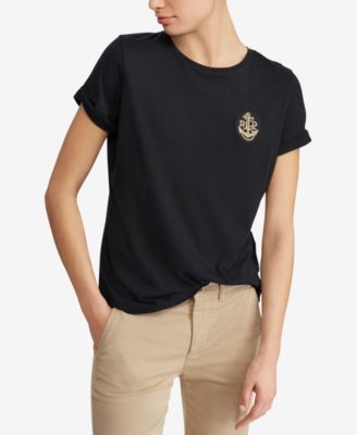 Lauren Ralph Lauren - Petite Embroidered T-Shirt