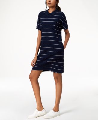 Lacoste Cotton Striped Polo Dress - Macy's
