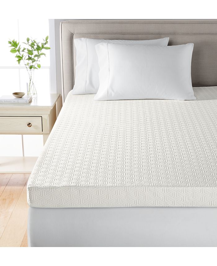 Martha Stewart Collection CLOSEOUT! 4" Memory Foam Twin Mattress Topper