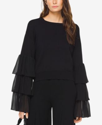 Michael Kors - Tiered Ruffle-Sleeve Sweater