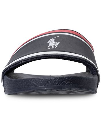Boys ralph lauren slides clearance