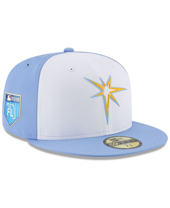 Tampa Bay Rays New Era 2018 Spring Training Collection Prolight 59FIFTY  Fitted Hat - Light Blue