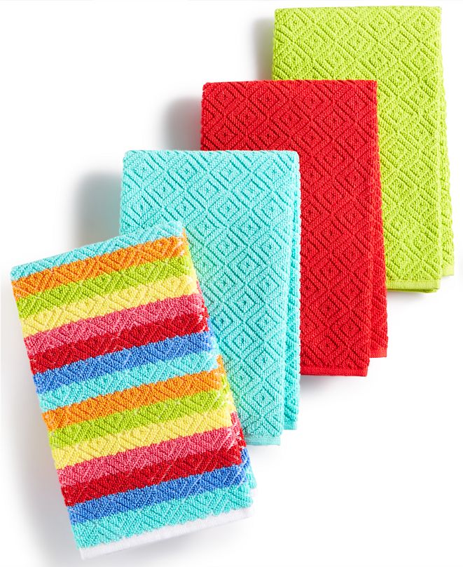 Fiesta Kitchen Towels, Set of 4 Diamonte Bar Mops & Reviews Kitchen