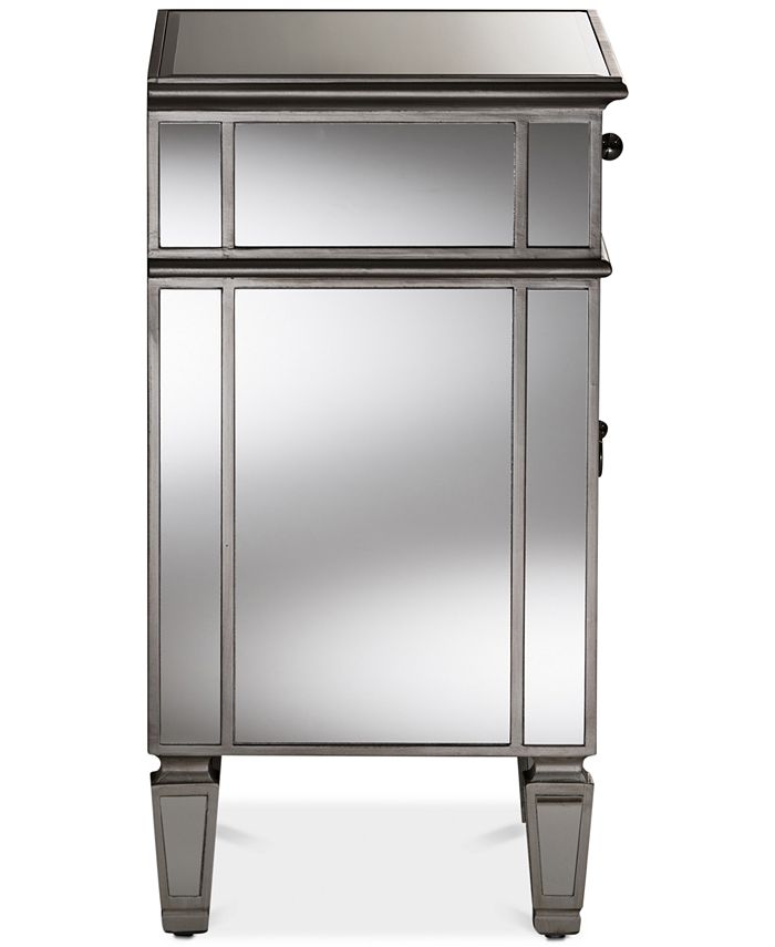 Furniture Claudia Mirrored Nightstand Macy's