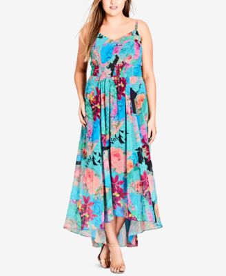 CITY CHIC - Trendy Plus Size Smocked Maxi Dress