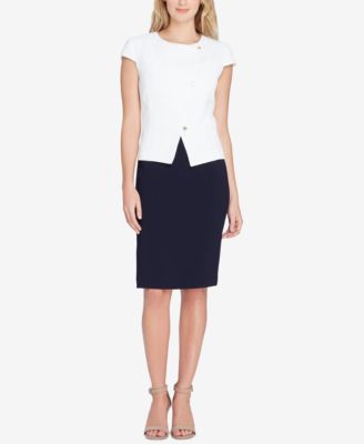 Tahari ASL - Asymmetrical Skirt Suit