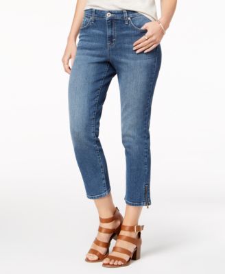 zipper jeans womens