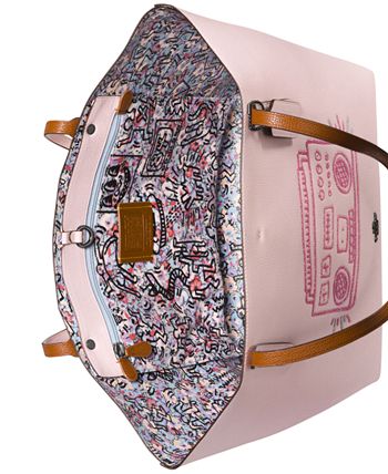 COACH Keith Haring Boombox Market Tote Macy s