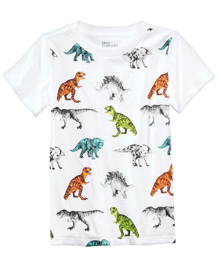 Zich afvragen Snel Bridge pier Epic Threads Dinosaur-Print T-Shirt, Toddler Boys, Created for Macy's -  Macy's