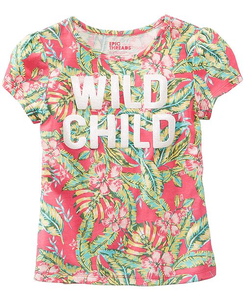 Epic Threads Wild Child T-Shirt, Toddler Girls, Created for Macy's ...