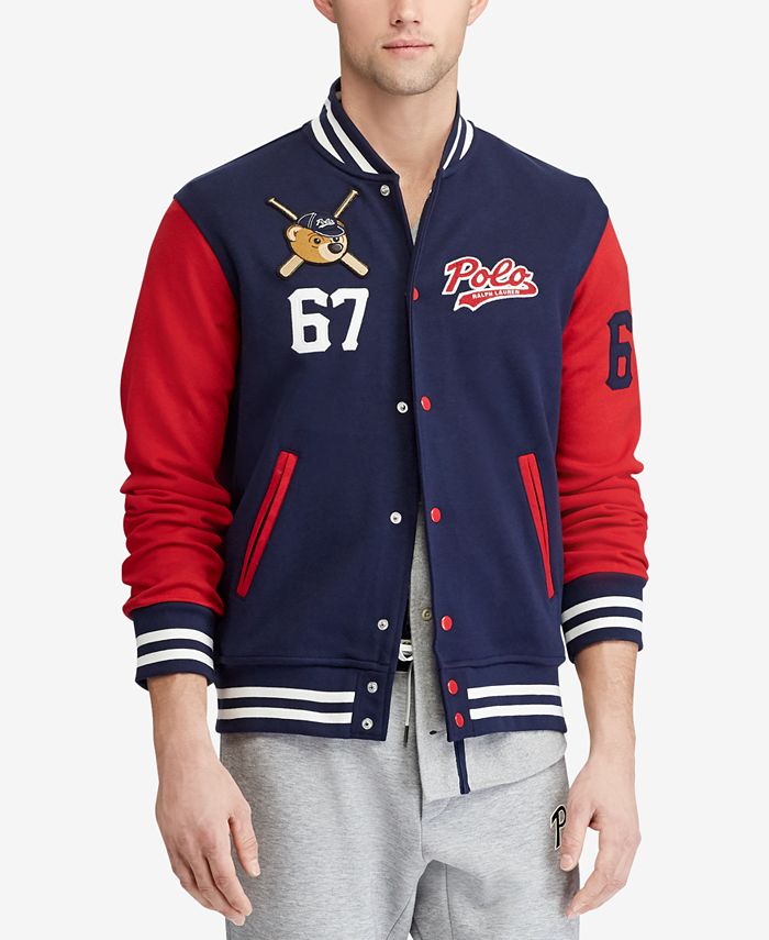 Polo Ralph Lauren Men's Polo Bear Baseball Jacket, Created for Macy's &  Reviews - Coats & Jackets - Men - Macy's