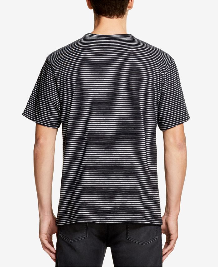 DKNY Men's Twisted Textured Stripe VNeck TShirt, Created for Macy's Macy's