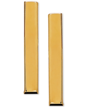image of Polished Stick Stud Earrings in 10k Gold, 3/4 inch