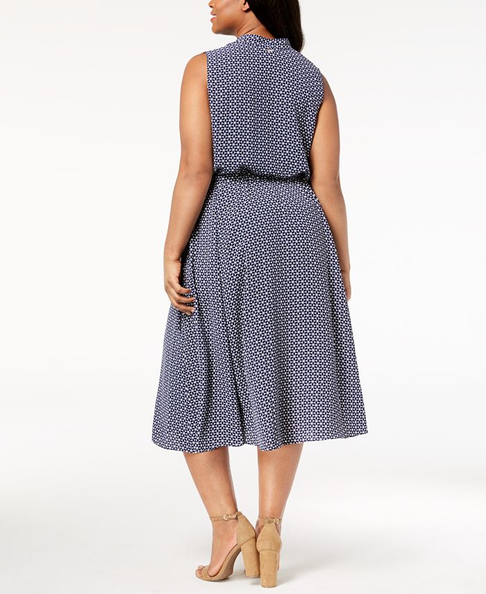 Anne Klein Plus Size Drawstring Midi Dress - Macy's