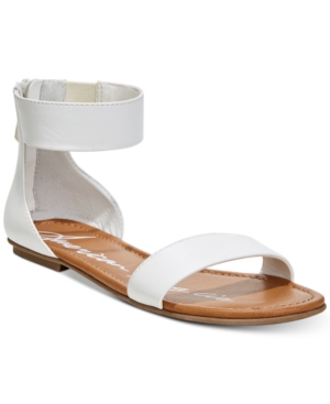 Size 9.5 American Rag Keley Two-Piece Flat Sandals, Created for Macy's Women's Shoes