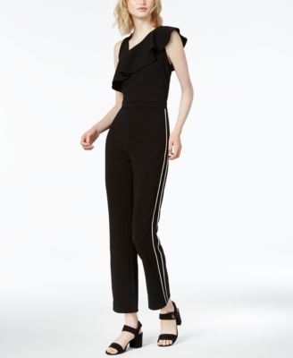 bar iii ruffled jumpsuit