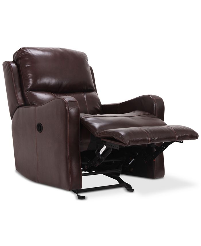 Macys leather shop recliner chairs