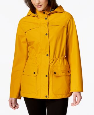 barbour women's yellow raincoat