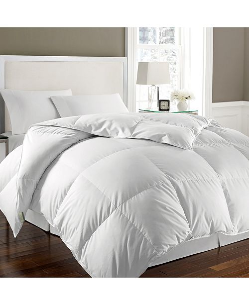 Kathy Ireland Essentials White Goose Feather Down Twin Comforter