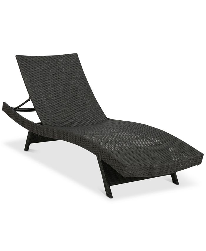 Noble House - Carmel Outdoor Chaise Lounge, Quick Ship