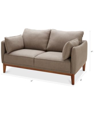Jollene  62&amp;quot;  Fabric  Loveseat, Created for Macy&#39;s