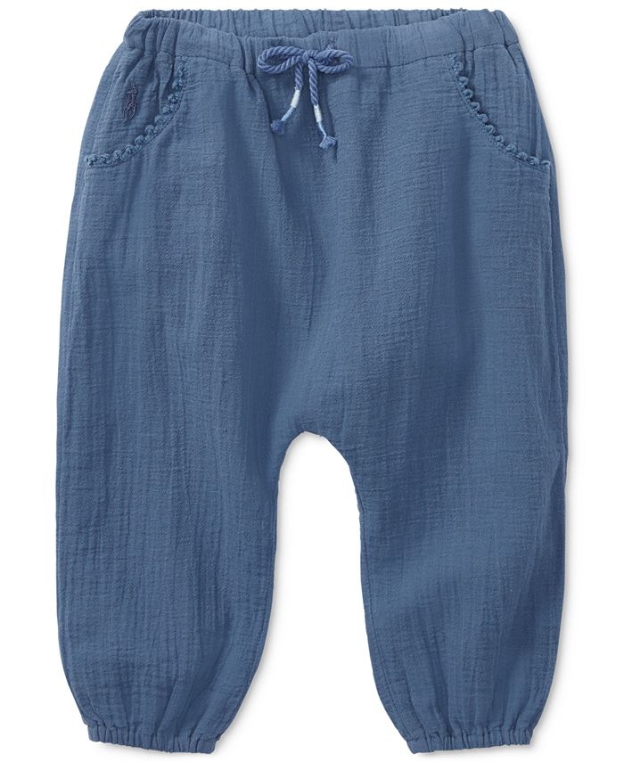Polo Ralph Lauren Cotton Pants, Baby Girls Macy's