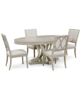 oval kitchen table sets for 4