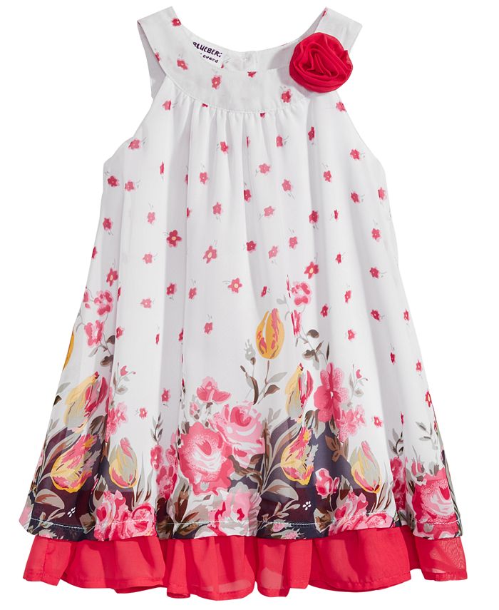 Blueberi Boulevard FloralPrint Shift Dress, Little Girls Macy's