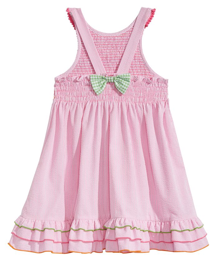 Good Lad Smocked Seersucker Dress, Toddler Girls - Macy's