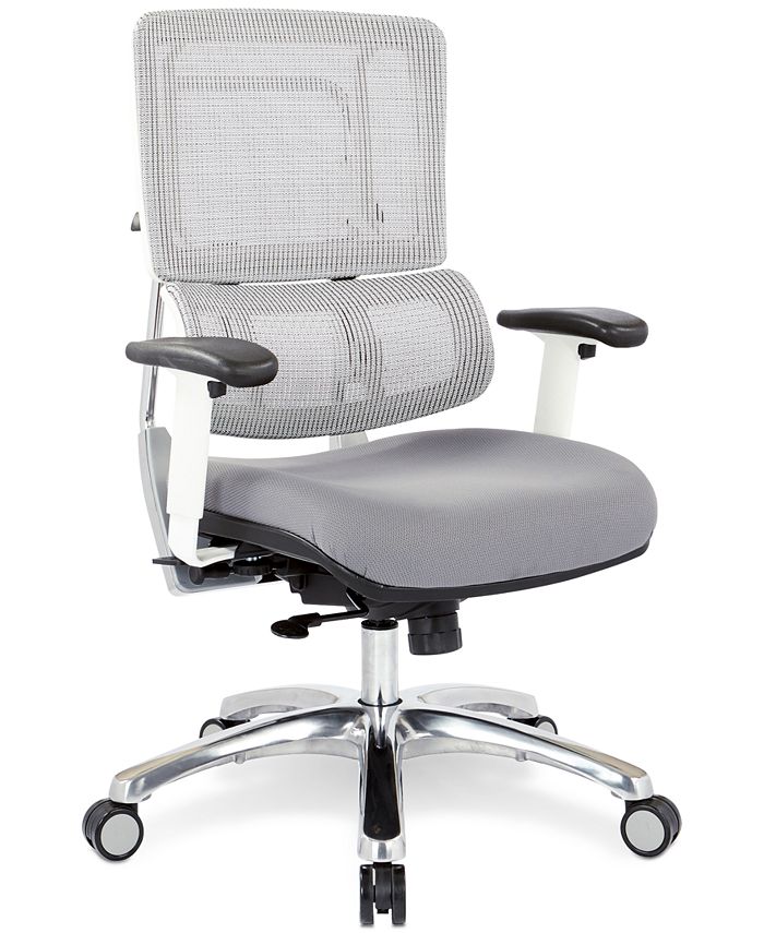 Office Star - Adkin Mesh Office Chair - White, Quick Ship