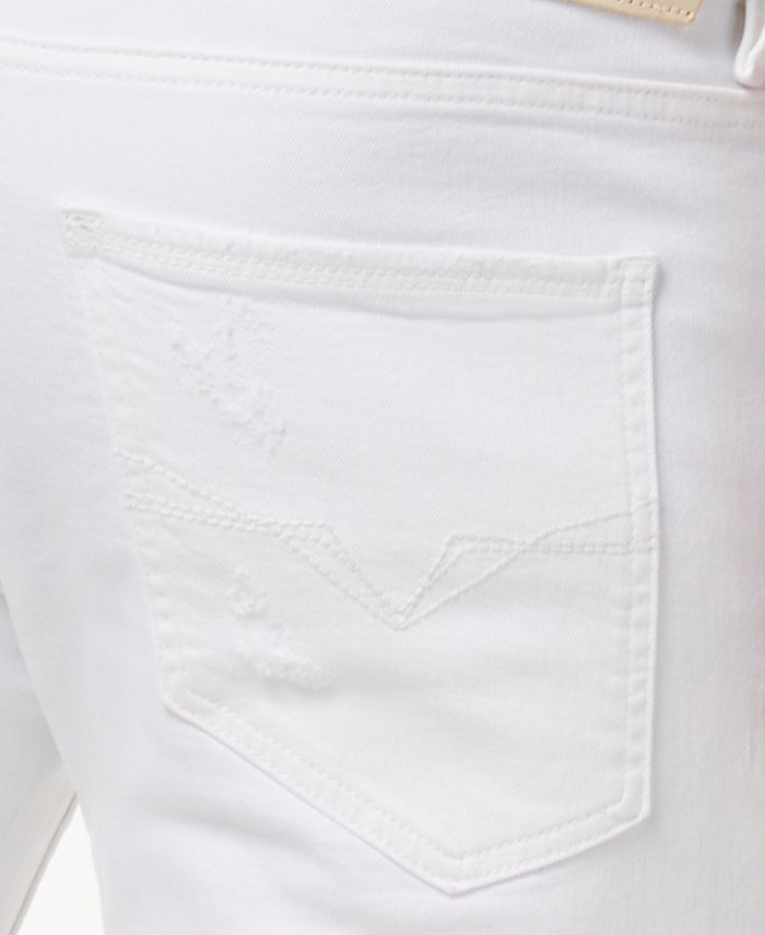 GUESS Men's White Stretch Skinny Fit Jeans - Macy's