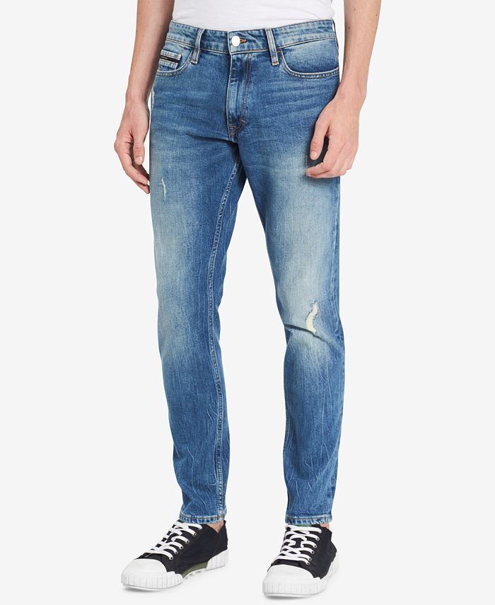 Calvin Klein Jeans Men's Straight Tapered Fit Jeans & Reviews - Jeans ...
