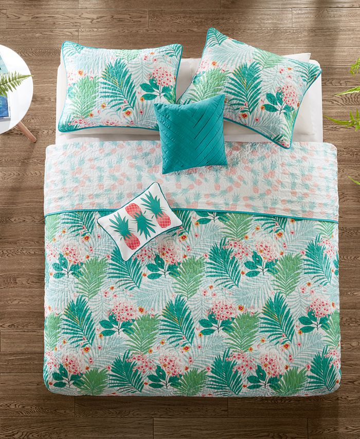 Intelligent Design Tropicana 4Pc. Twin/Twin XL Coverlet Set Macy's