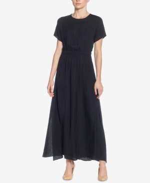 CATHERINE MALANDRINO LAU KEYHOLE BLOUSON MAXI DRESS