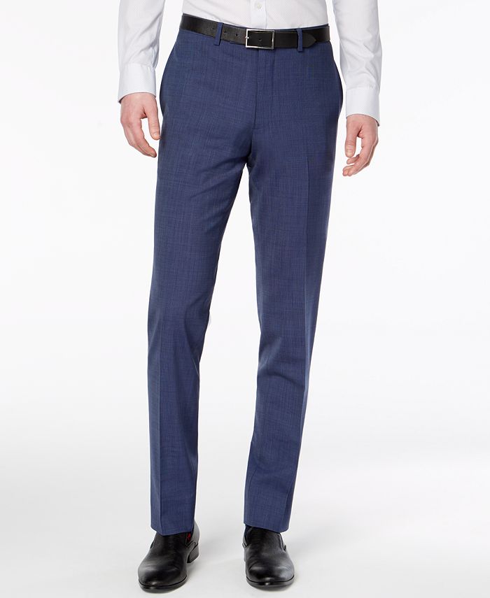 Calvin Klein CLOSEOUT! Men's Skinny Fit Infinite Stretch Navy Neat Suit ...