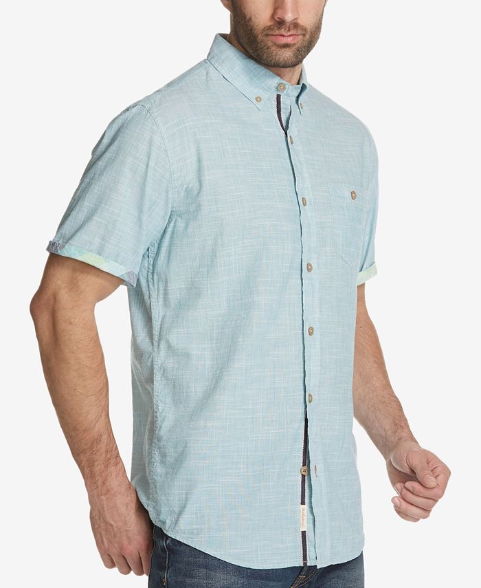 Weatherproof Vintage Men's Textured Dobby Pocket Shirt - Macy's