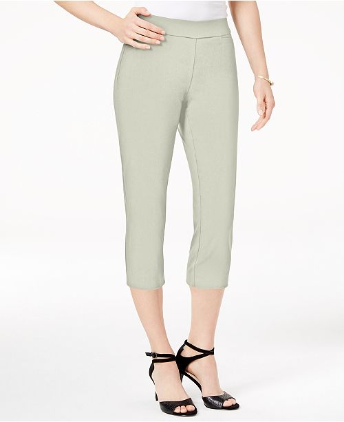 JM Collection Petite Pull-On Capri Pants, Created for Macy's & Reviews ...