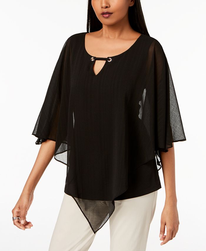 Macy's poncho tops shop