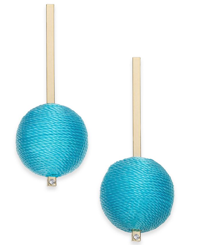 INC International Concepts I.N.C. GoldTone Colored TreadWrapped Ball