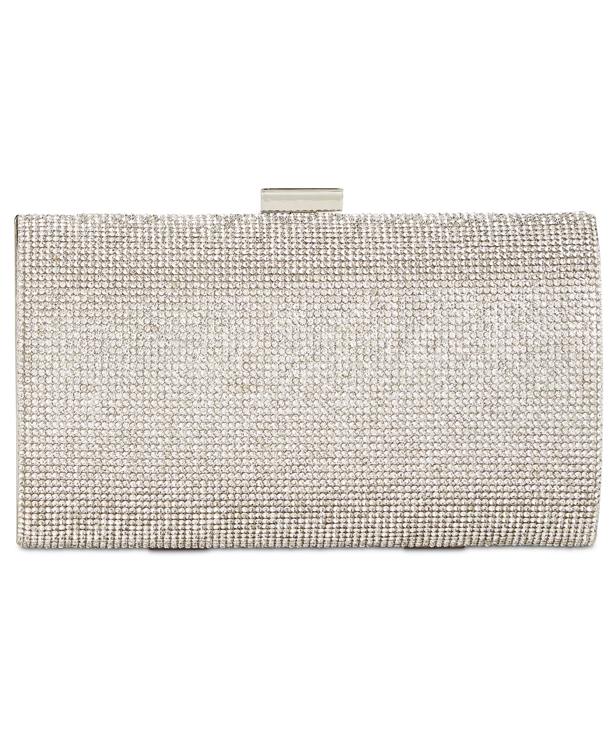 Inc International Concepts Ranndi Sparkle Clutch, Created For Macy's In Silver,silver