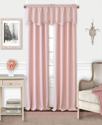 Shop Elrene Kids Adaline Faux Silk Blackout Rod Pocket Curtain Panel Valance Collection In Pearl Gray