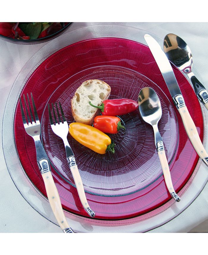 French Home Laguiole 20Pc. Faux Ivory Flatware Set, Service for 4 Macy's